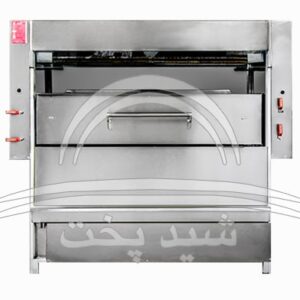 کباب پز (کباب پز تابشی ریلی 40 سیخ، 210 سانتی متری، کباب 35 سانتی - مدل: الماس شید پخت) شید پخت الماس تصویر1